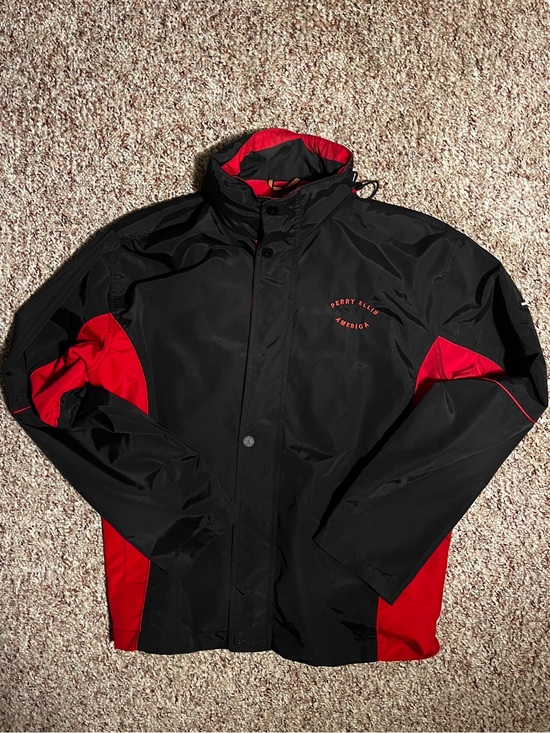 Perry Ellis Other - Perry Ellis Men's Black & Red Windbreaker Jacket